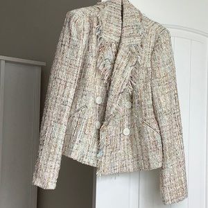 Vero Moda Tweed Sequin Blazer Size XS NWOT